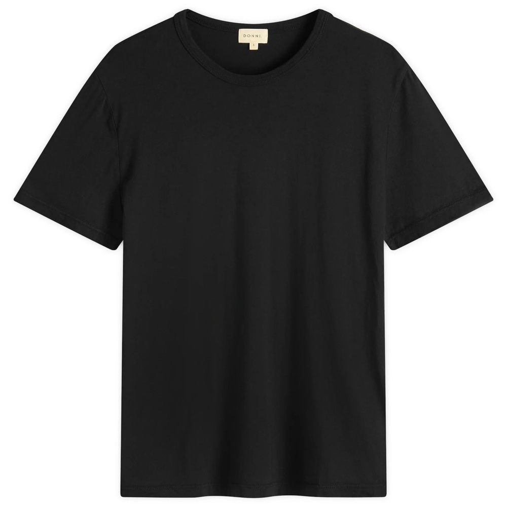 NWT Donni The Jersey Tee in Black Supima Cotton - Picture 2 of 6